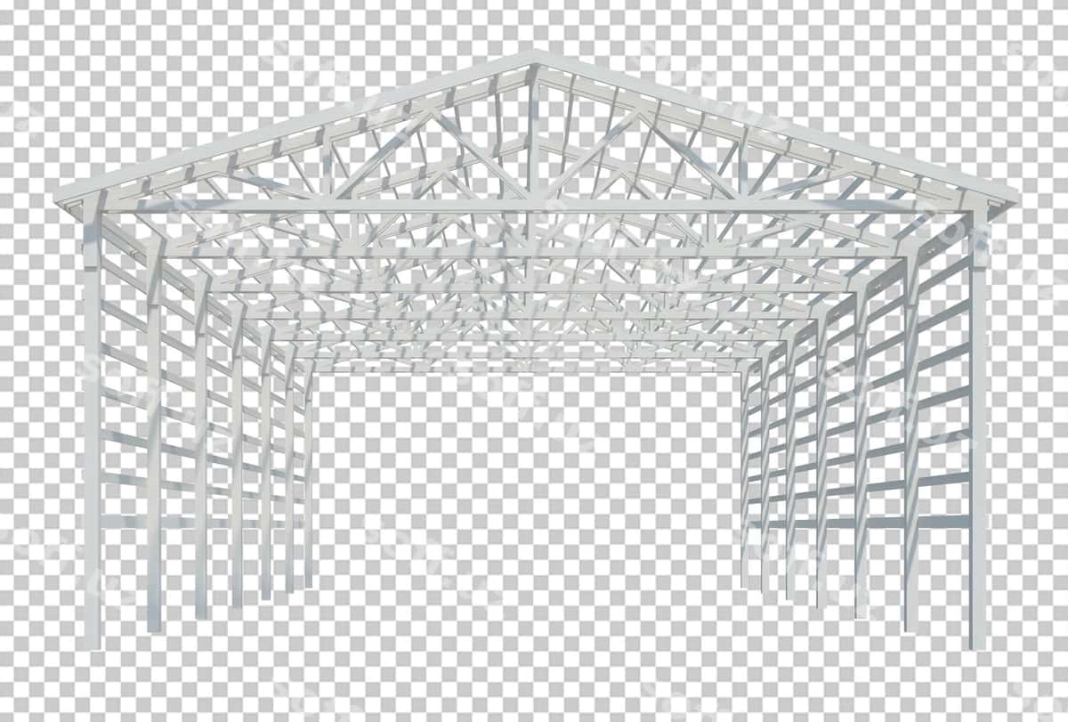 3D render bino konstruktsiyasi izolyatsiya qilingan | 3d render building structure isolated 1