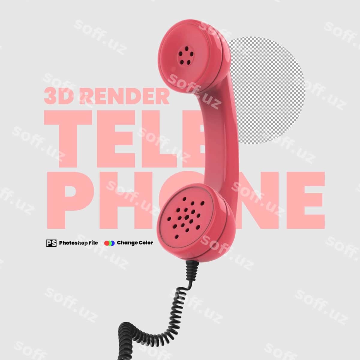 3D render telefon | 3d render telephone 1