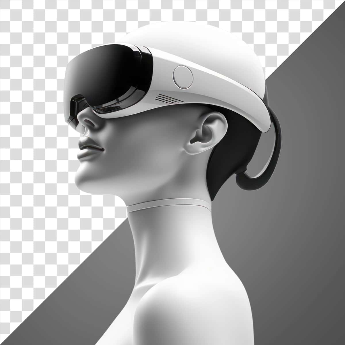 Png futuristik virtual haqiqat eshitish vositasi | Png futuristic virtual reality headset 1
