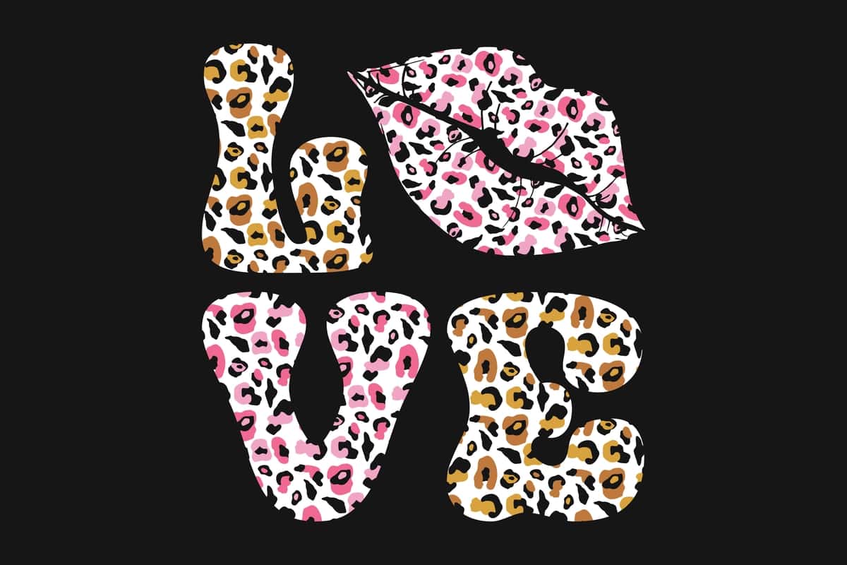 Sevishganlar kuni uchun leopard bosma futbolka | Valentine s day leopard print t shirt 1