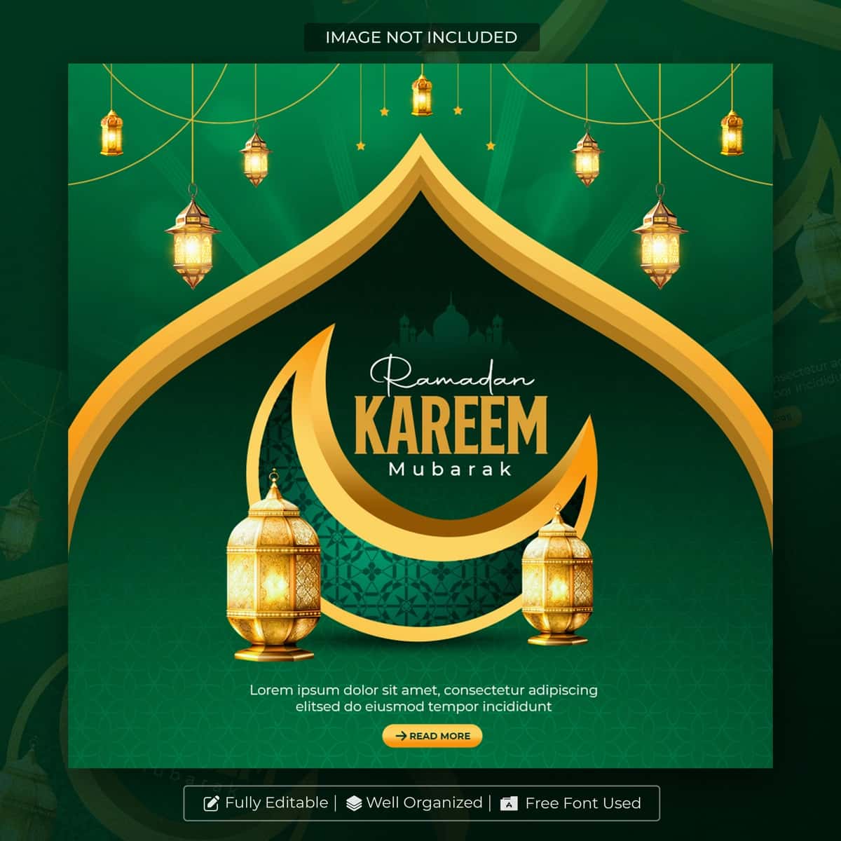 Ramazon kareem an'anaviy islom bayrami diniy ijtimoiy media | Ramadan kareem traditional islamic festival religious social media 1