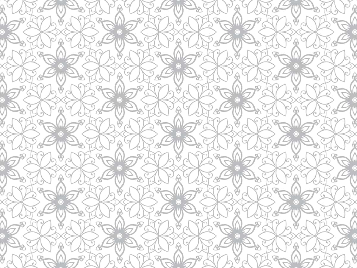 Zamonaviy kulrang gulli choksiz naqsh oq fon | Modern gray floral seamless pattern white background 1