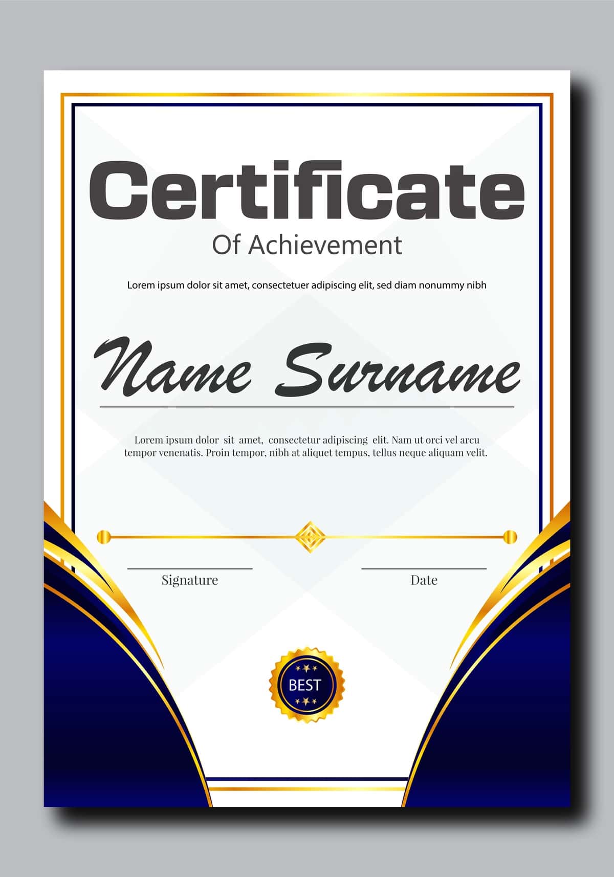 Diplom yangi professional sertifikat dizayni | Diploma new professional certificate design 1