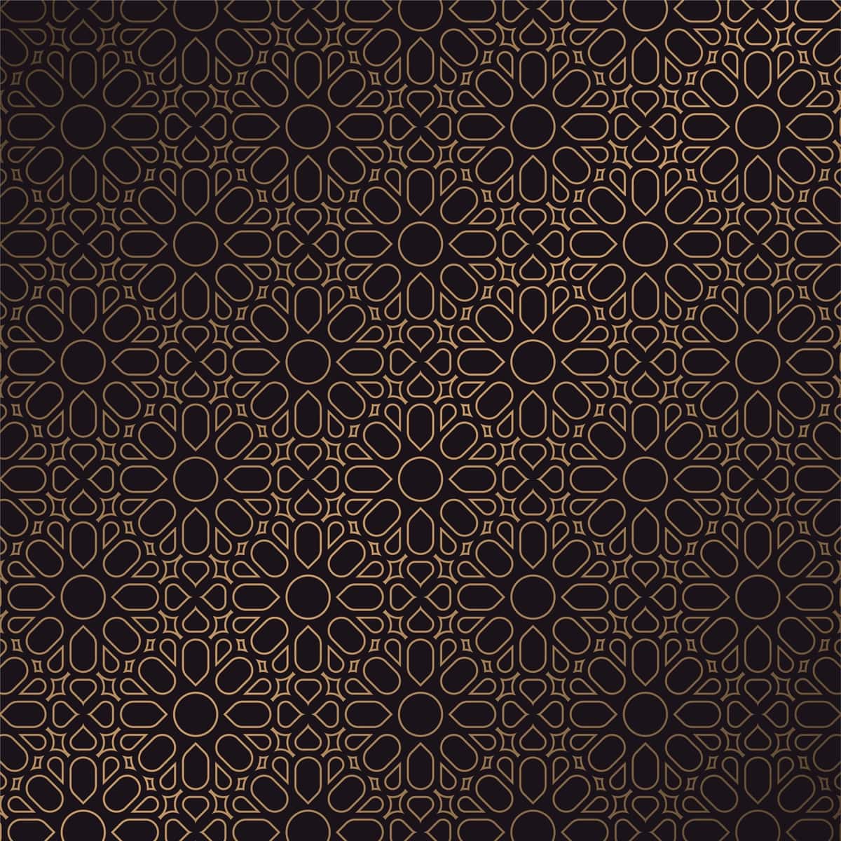 Hashamatli qora choksiz naqshli fon | Luxury dark seamless pattern background 1