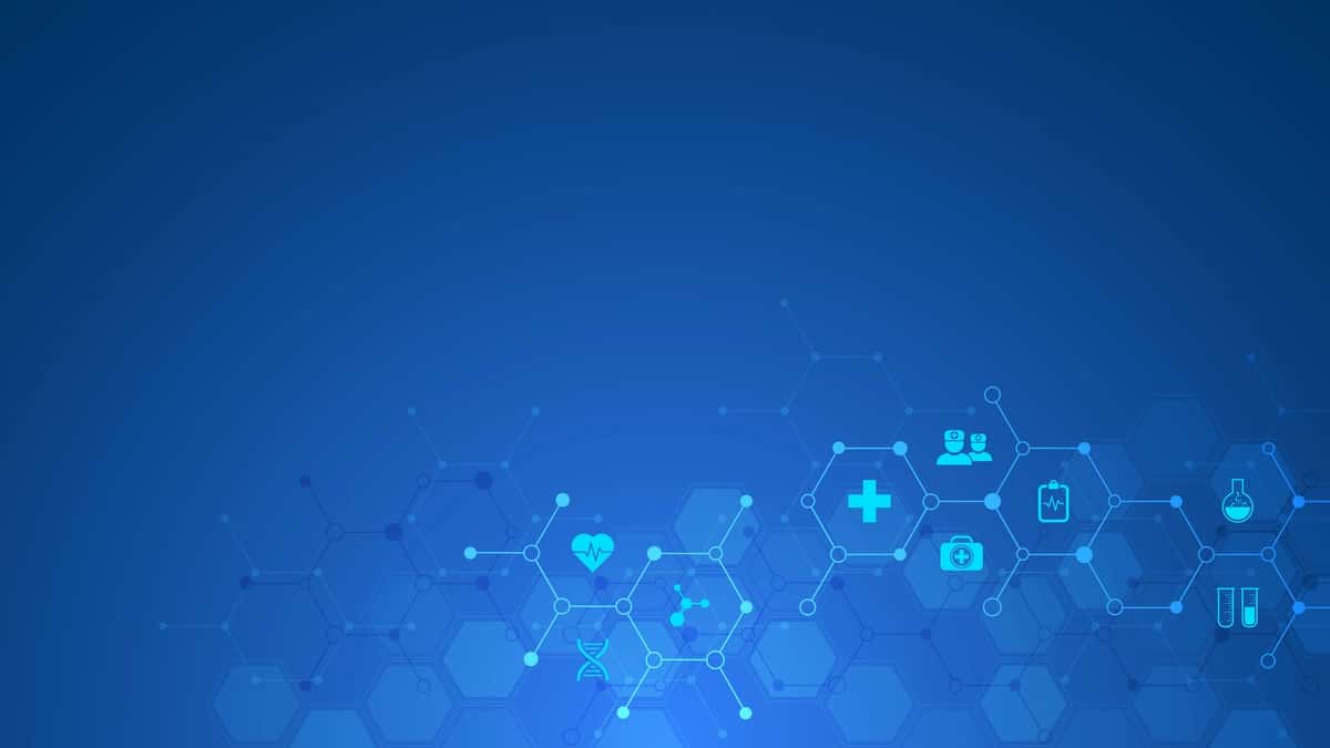Yassi piktogramma belgilari bilan sog'liqni saqlash texnologiyasi kontseptsiyasi | Healthcare technology concept with flat icons symbols 1