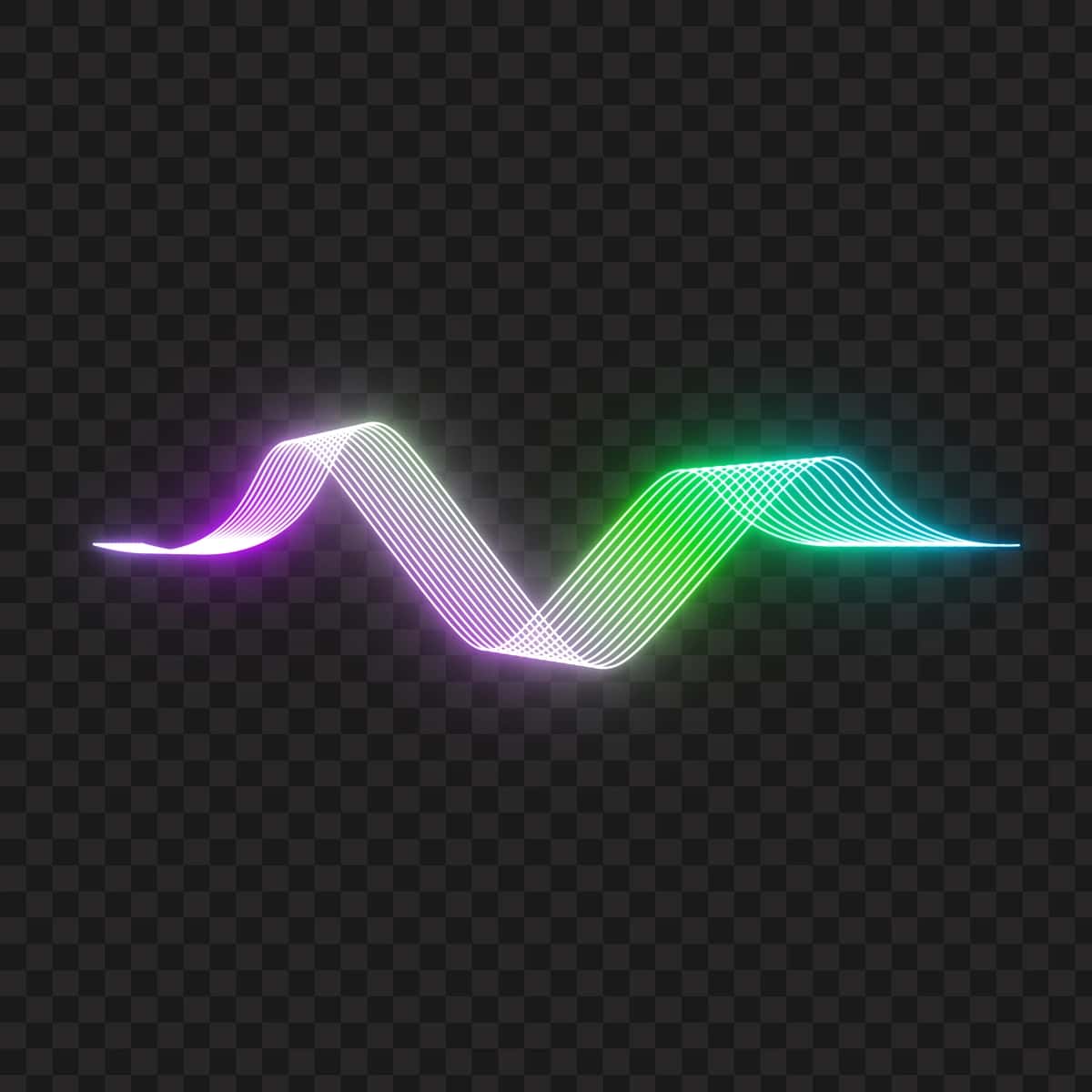 Rangli neon to'lqin futuristik porlayotgan yorug'lik chizig'i mavhum dizayn | Colorful neon wave futuristic glowing light line abstract design 1