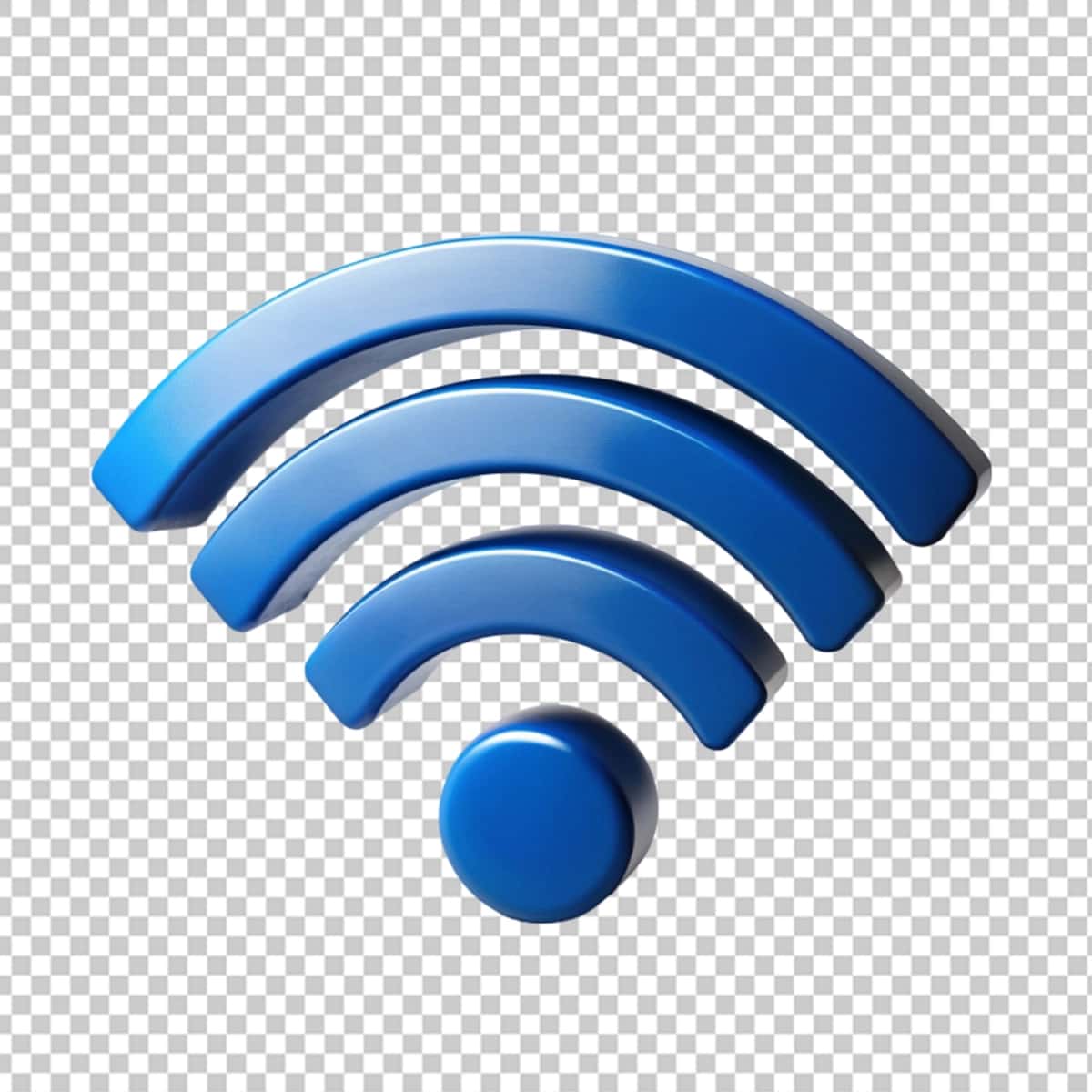 3D zamonaviy uslubdagi Wi-Fi belgisi logotipi | Wifi icon logo with 3d modern style 1