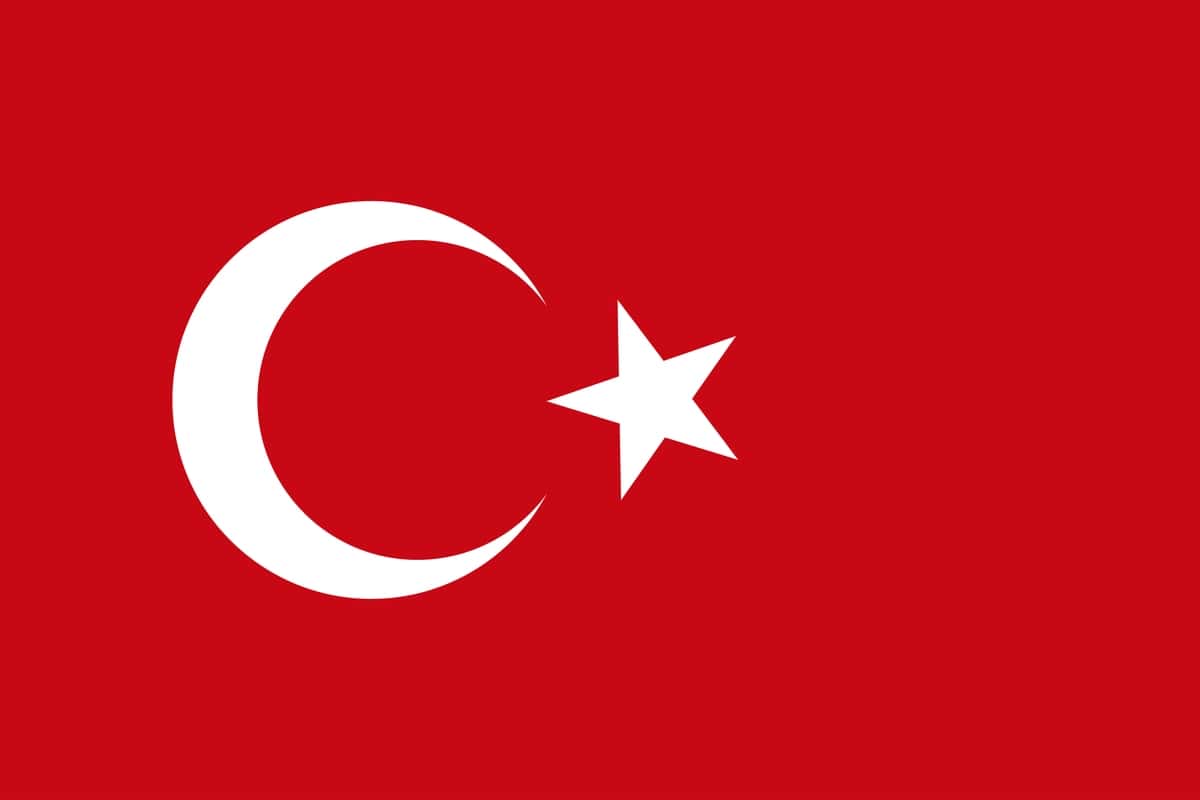 Turkiya milliy bayrog'i vektor tasviri | National flag turkey vector illustration 1