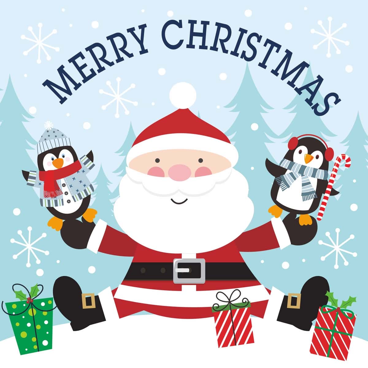 Santa Klaus pingvinlari bilan Rojdestvo bayrami | Merry christmas with santa claus penguins 1
