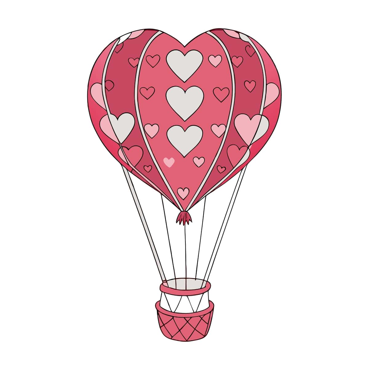 Yurak shaklidagi sharchada yuraklari bor | Heart shaped balloon with hearts it 1