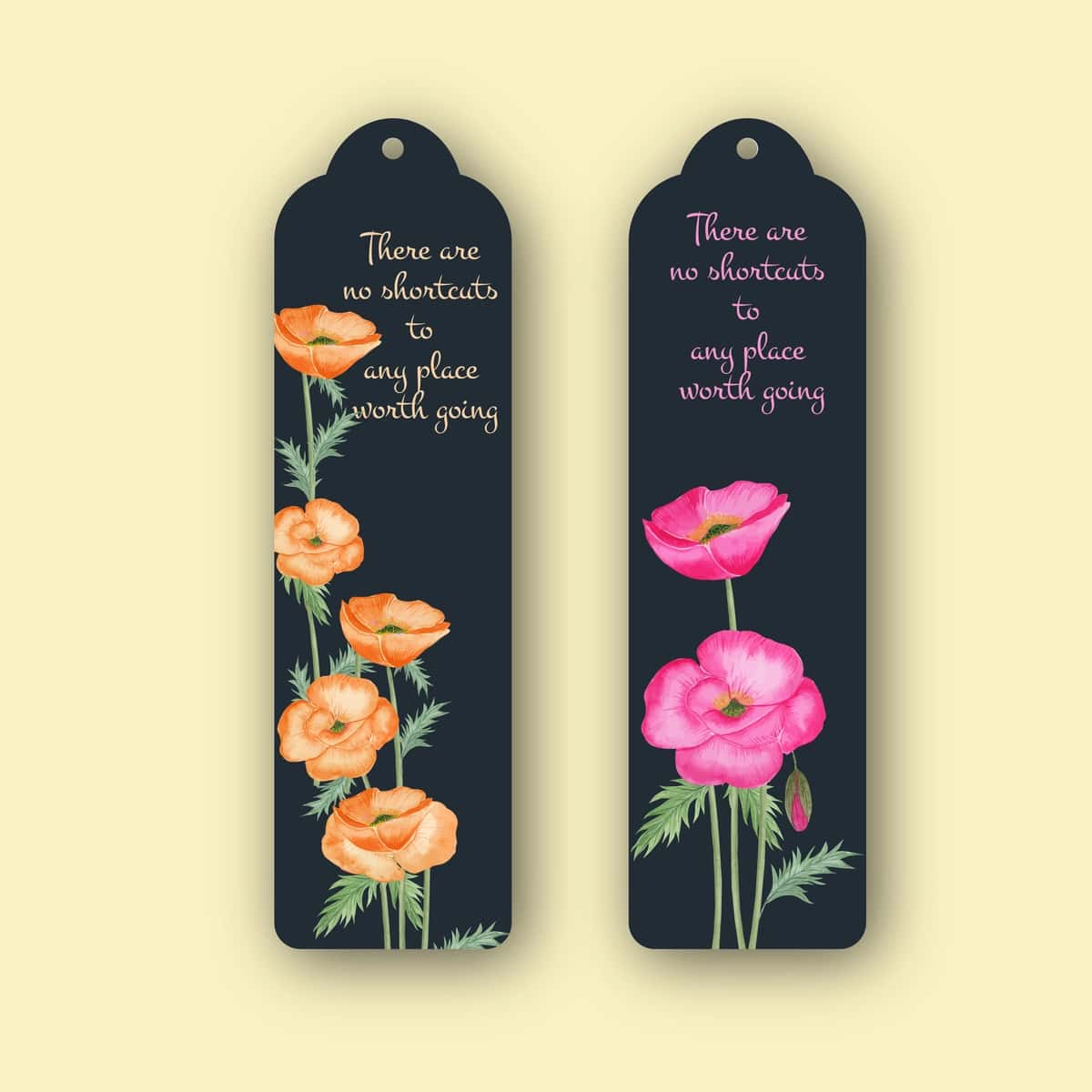 Ko'knori xatcho'plari dizayni | Poppy bookmark designs 1