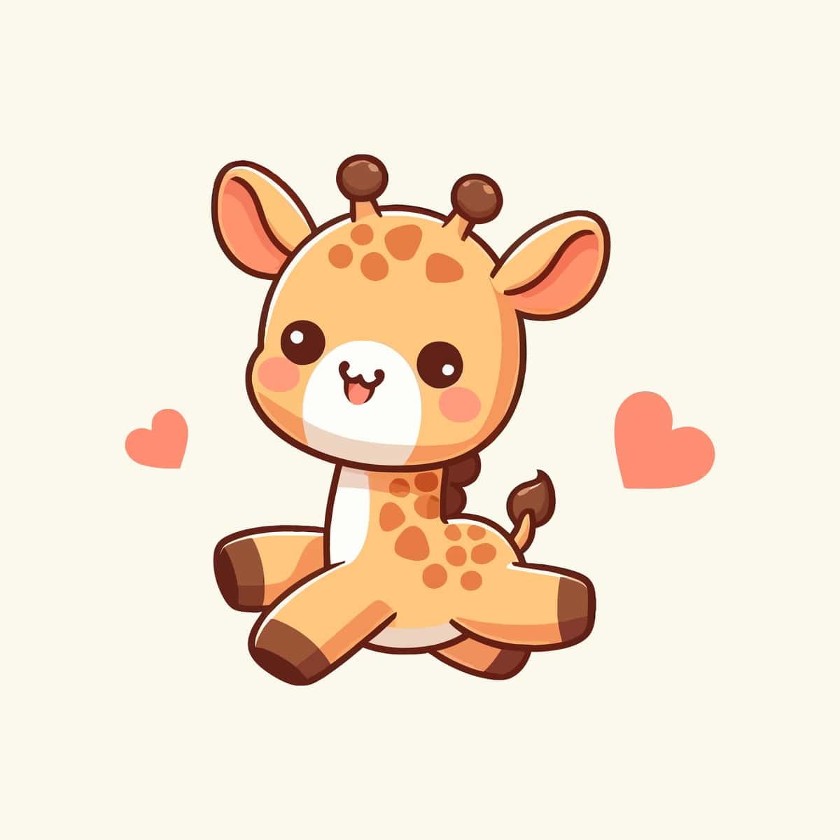 Yuraklar bilan multfilm jirafa | Cartoon giraffe with hearts heart it 1