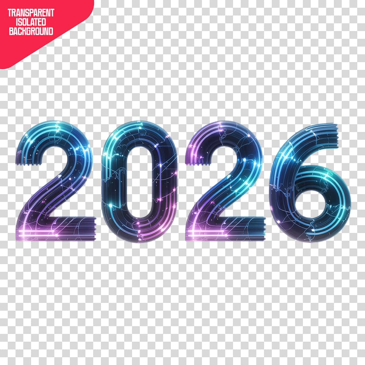 Futuristik kiberpunk 2026 raqamli raqamli displey | Futuristic cyberpunk 2026 digital number display 1