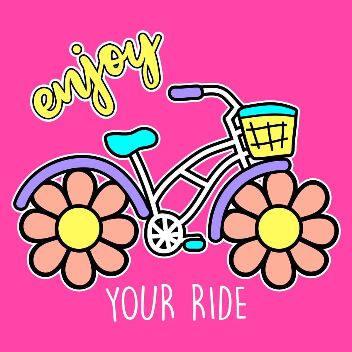 Gulli shinalar bilan velosiped haydashdan zavqlaning | Enjoy your ride bicycle with flower tires 1