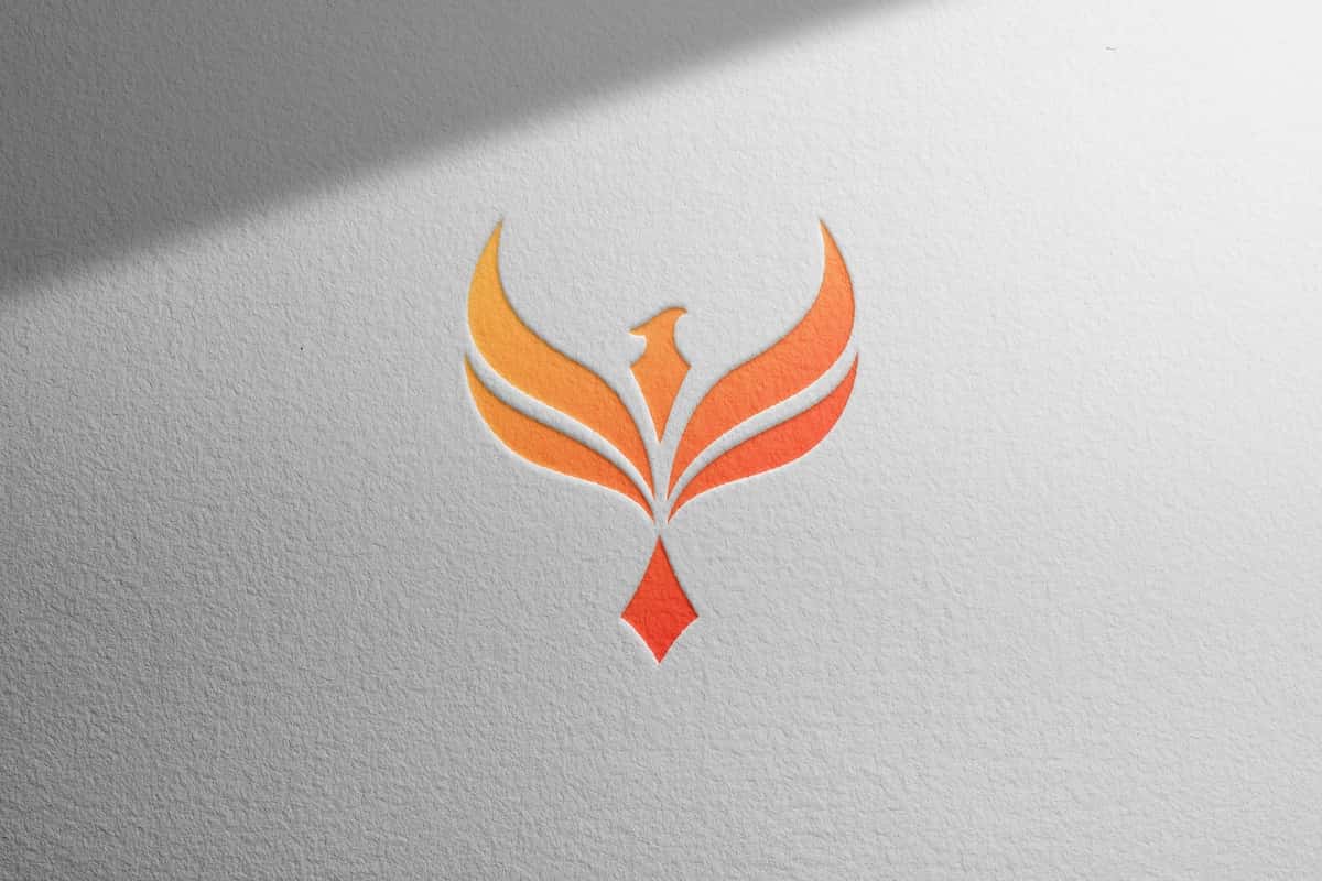 Hashamatli logotipli oq qog'oz | Luxury logo mockup white paper 1