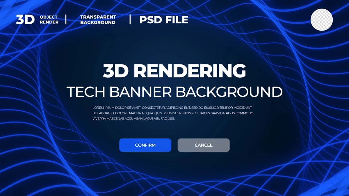 Texnik banner ko'k fon | Tech banner blue background 1