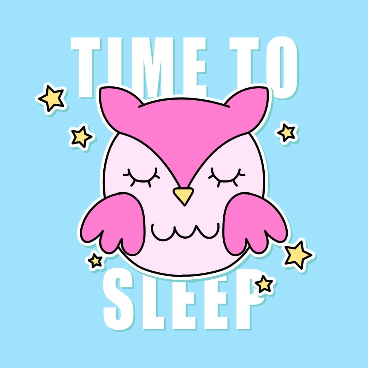 Pushti boyqush uyqu vaqti | Time sleep pink owl 1