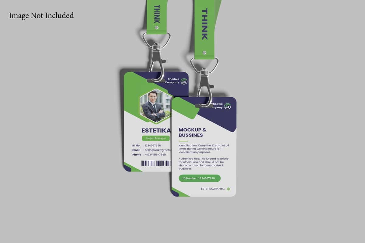 Id karta maketi | Id card mockup 1