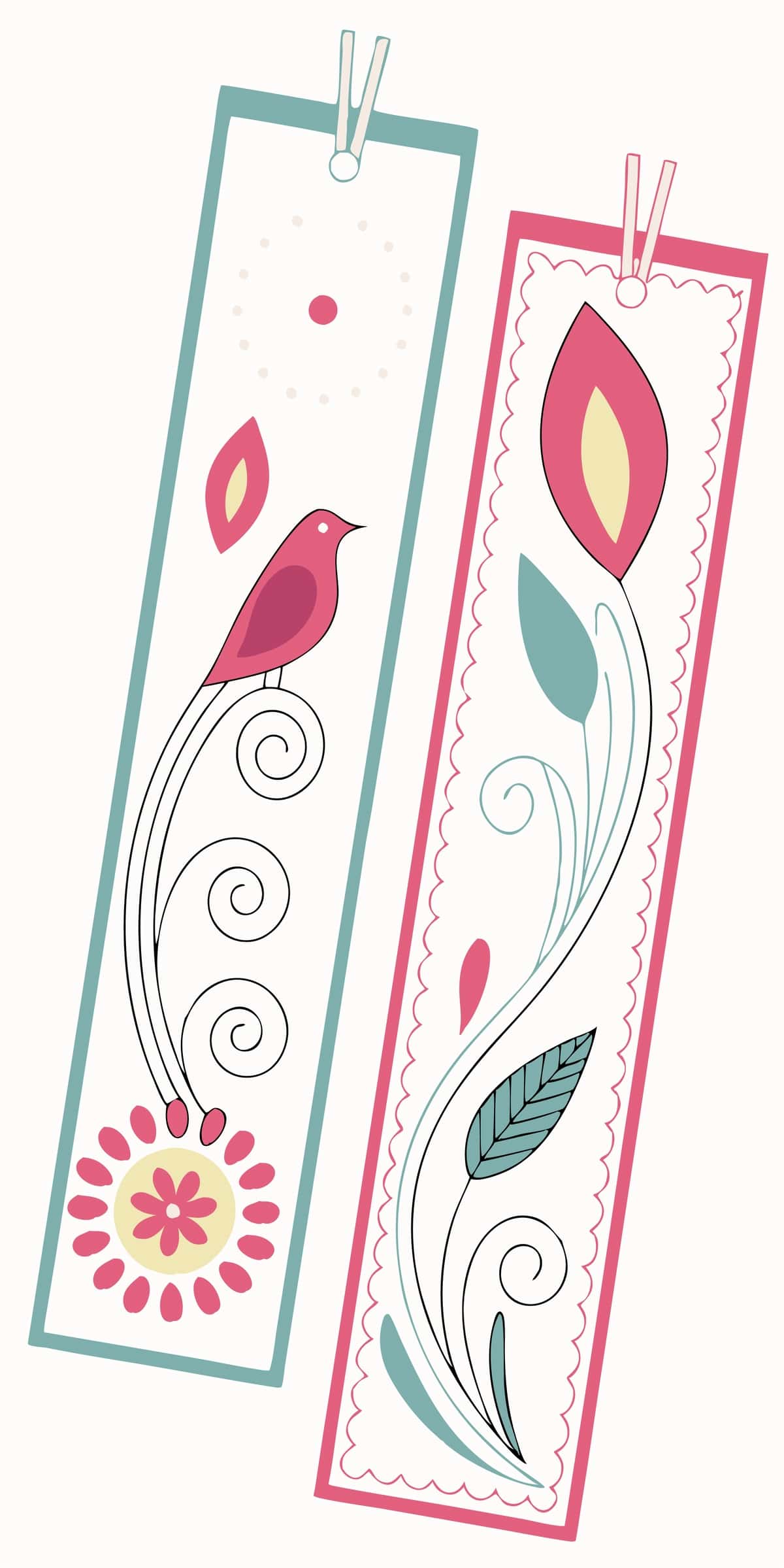Xatcho‘plarni chop etish to‘plami | Bookmarks print set 1