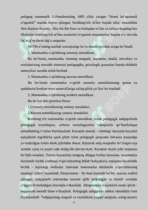 Boshlang‘ich sinf o‘quvchilariga vaqtga doir masalalarni yechishni o‘rgatish metodikasi 8