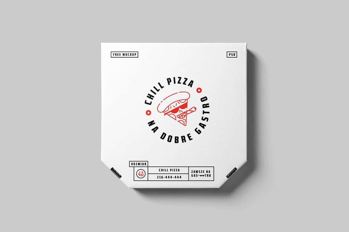 Pizza qutisi maketi | Pizza box mockup 1