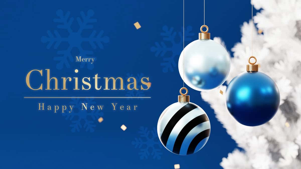 Rojdestvo daraxti bilan 3D Rojdestvo bublkalari | 3d christmas baubles with christmas tree 1