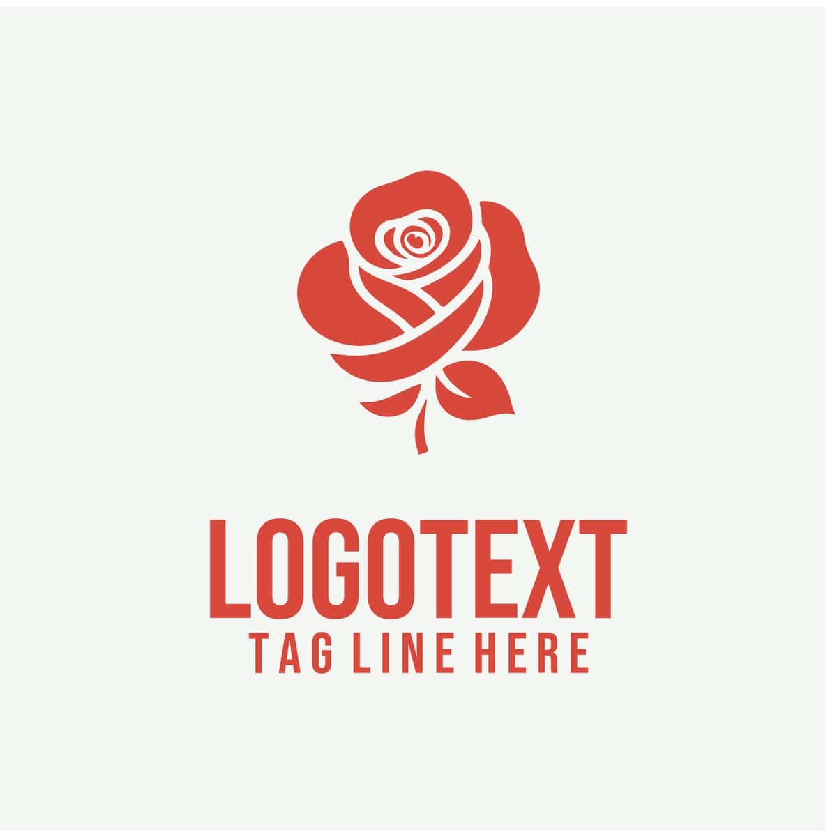 Rose ayol logotipi vektor rasmlari | Rose lady logo vector illustrations 1