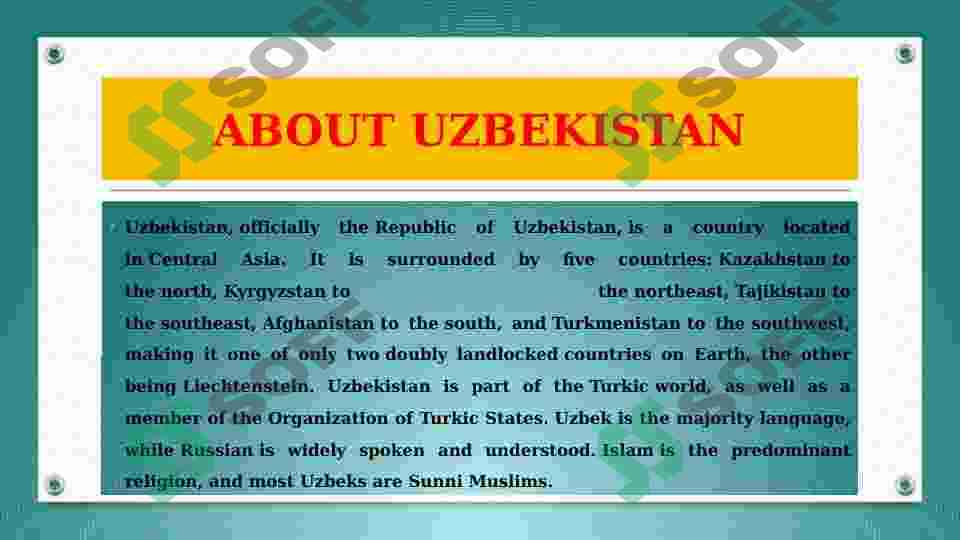 ABOUT UZBEKISTAN 3