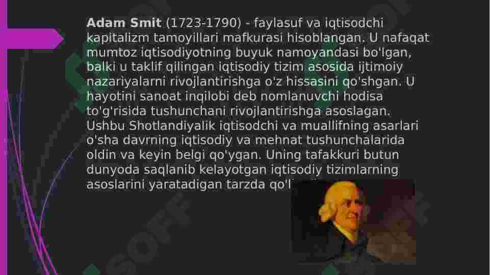 Adam smit hayoti va ijodi 2
