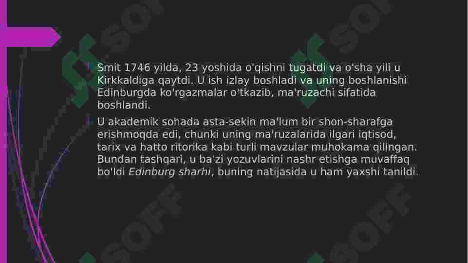 Adam smit hayoti va ijodi 7