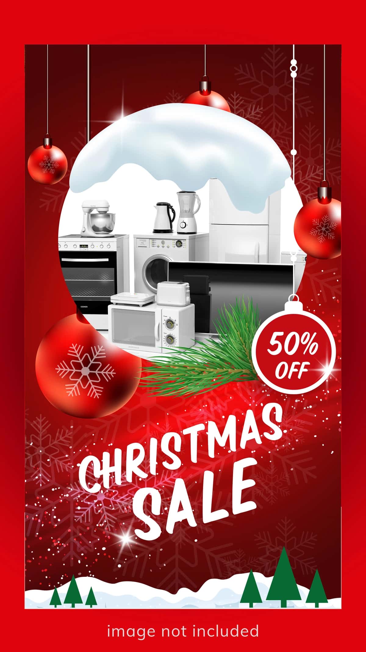 Rojdestvo sotish hikoya shablon | Christmas sale story template 1
