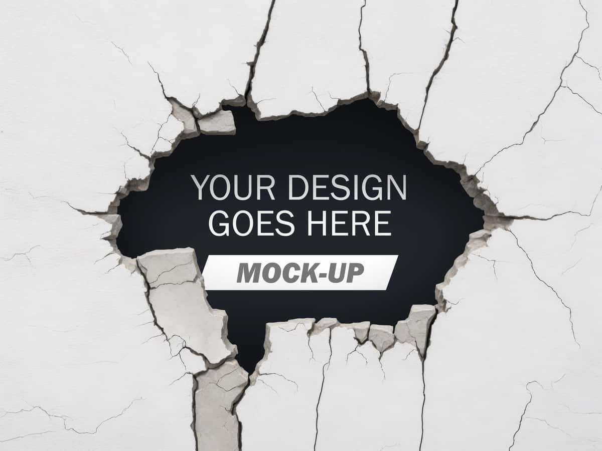 Yoriq devorining maketi | Crack wall mockup 1