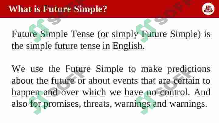Future Simple 5