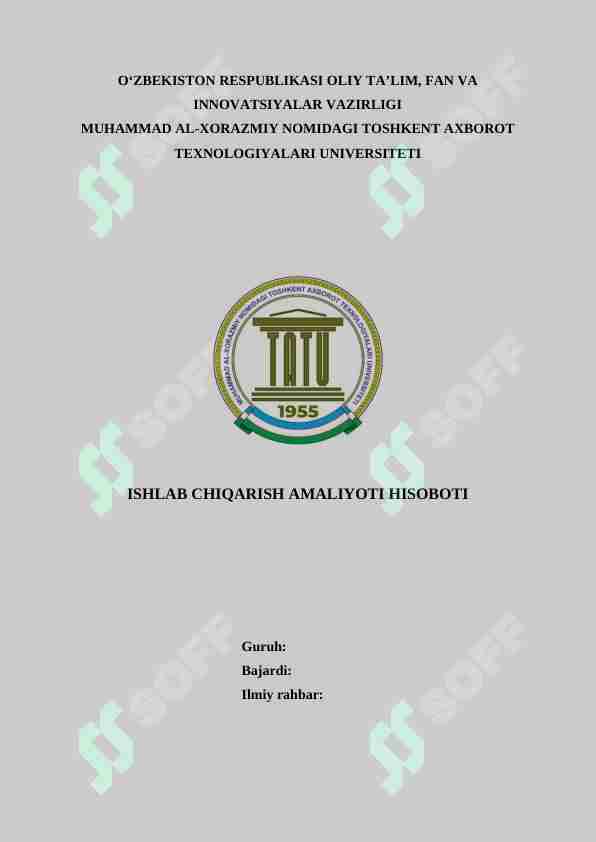 Soliq inspeksiyasi amaliyot hisobot