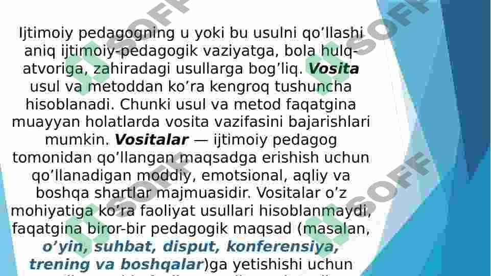 "Ijtimoiy-pedagogik faoliyat metodikasi, mexanizmlari va texnologiyasi" 5