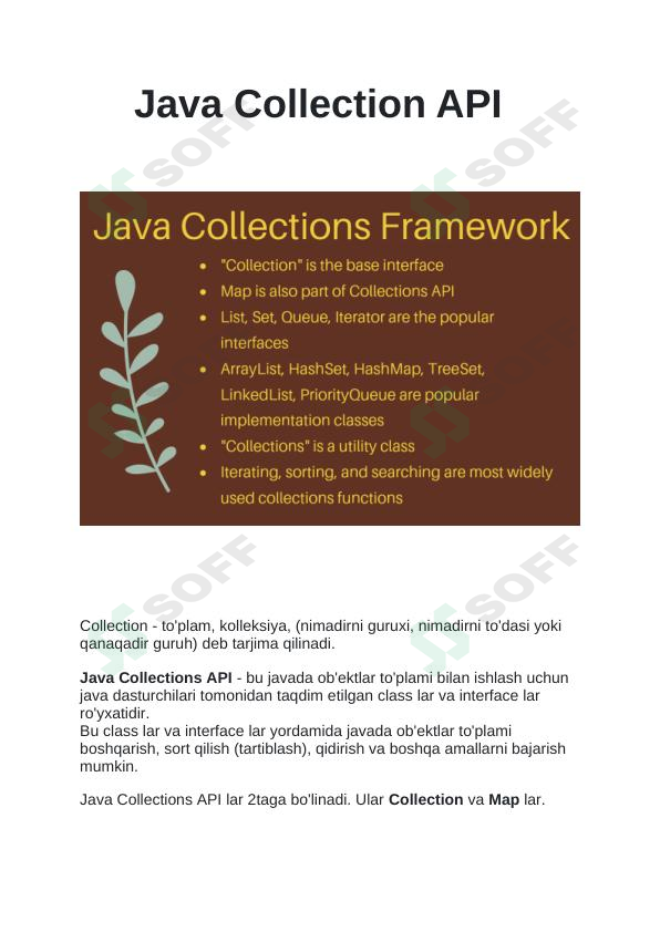 Java Collection API 1