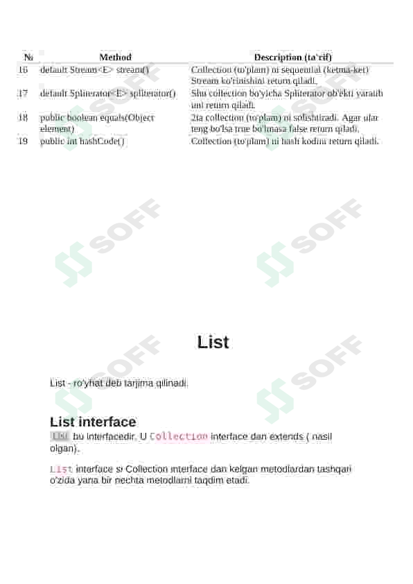 Java Collection API 6