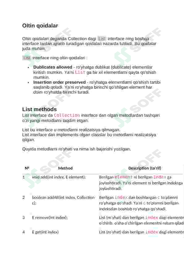 Java Collection API 7
