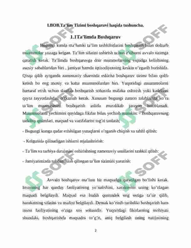 Talimni tizimini boshqaruvchi o’quv meyoriy hujjatlar 3