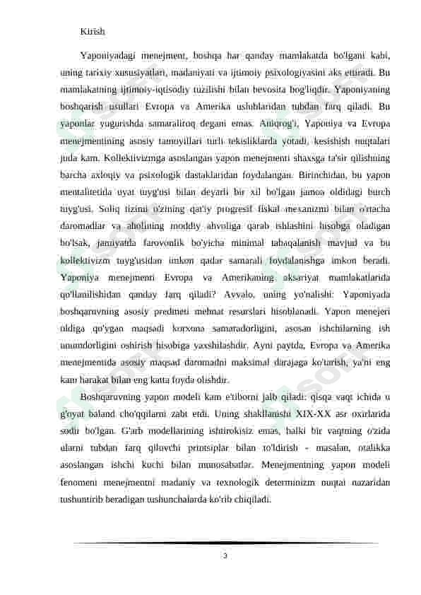 Menejmentning Yapon modeli va uning mazmuni 3