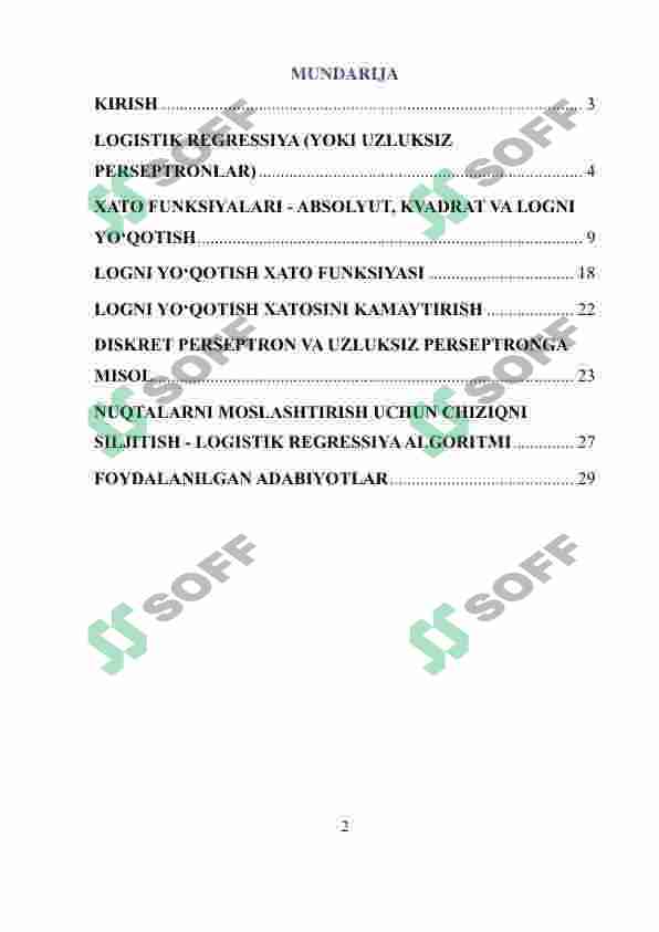 LOGISTIK REGRESSIYA 2