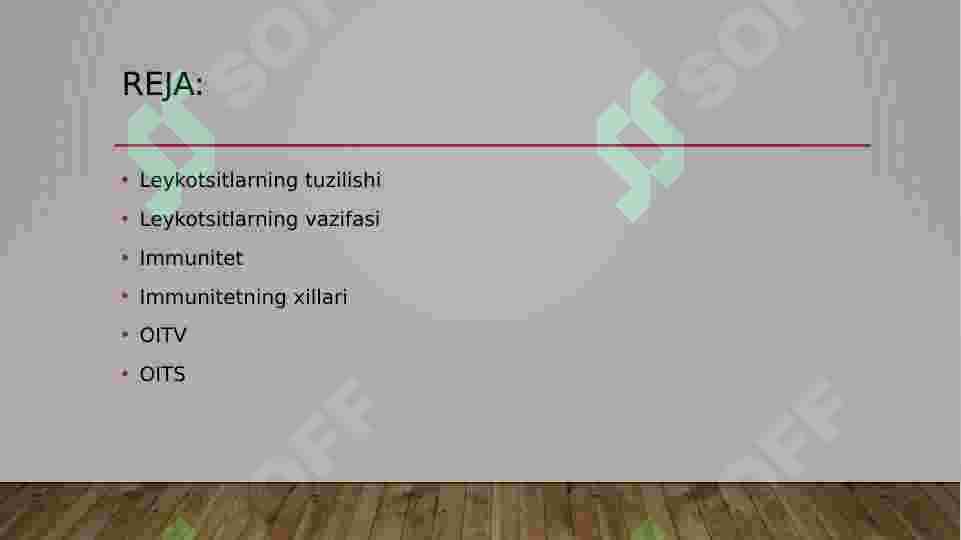 Leykositlar. Oshishi. kamaiyishi. sanash usullari 2