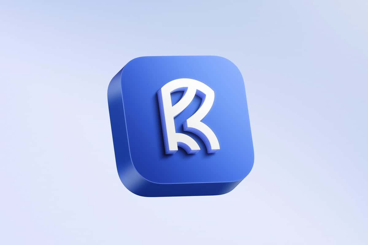 Logotip maketi 3D ikonka ilovasi | Logo mockup 3d icon app 1