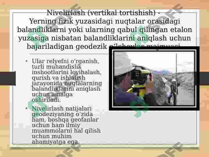 Nivelirlash 2