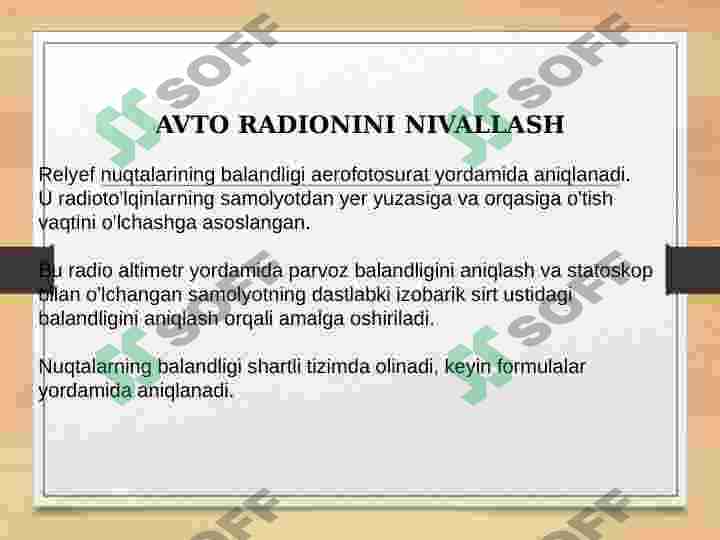 Nivelirlash 8
