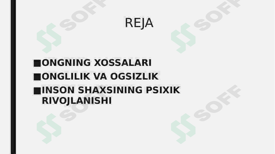 Ongning paydo bo‘lishi 3