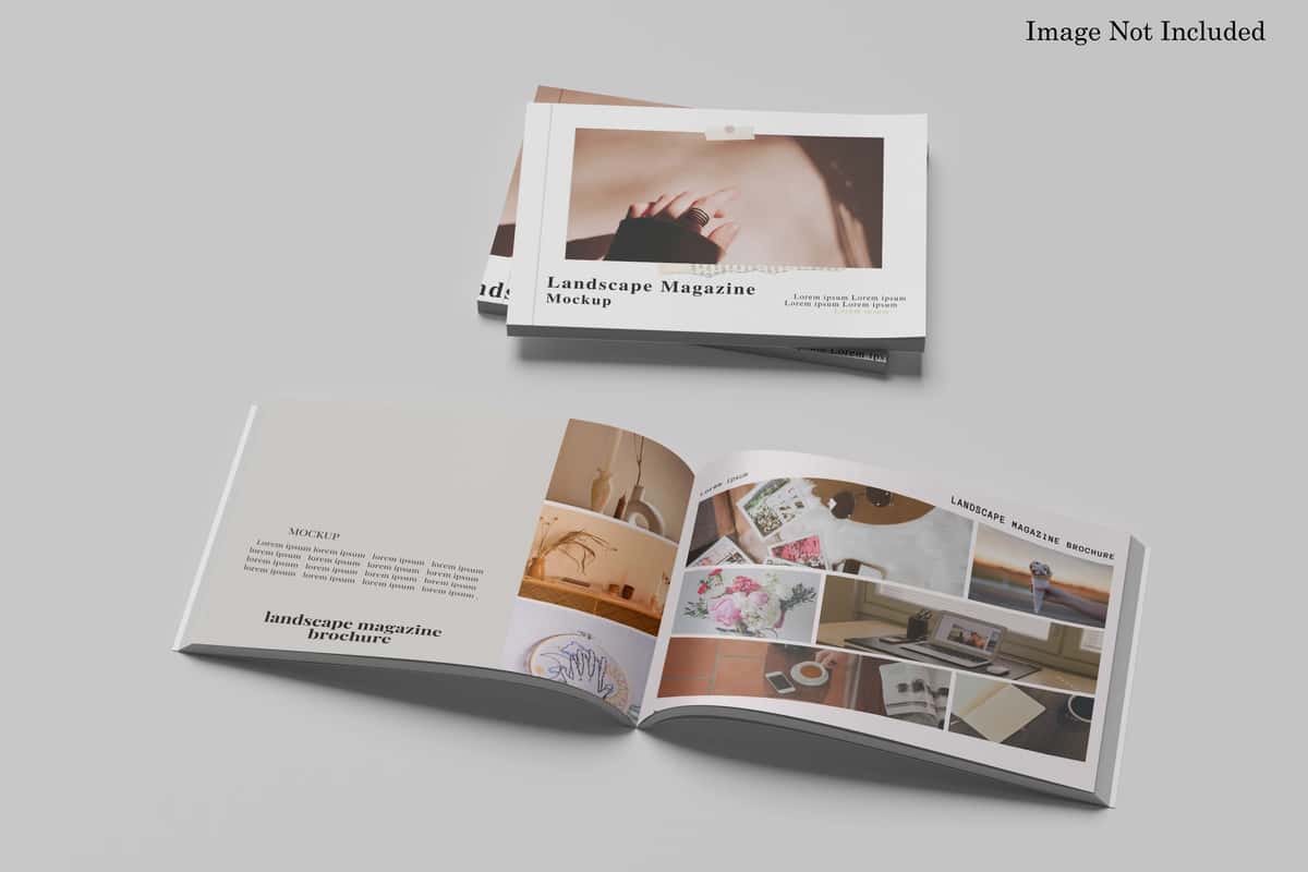 Peyzaj risolasining maketi | Landscape brochure mockup 1