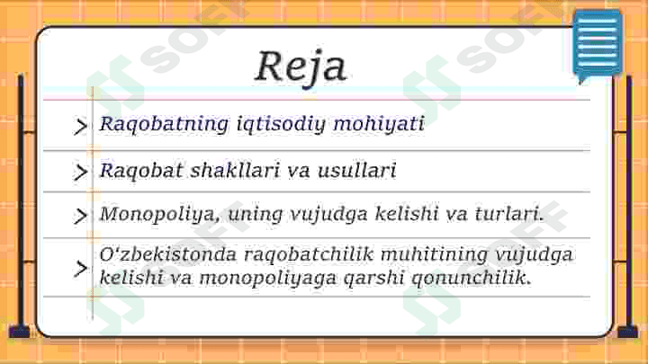Raqobat - bozor iqtisodiyotining harakatlantiruvchi kuchi sifatida 2