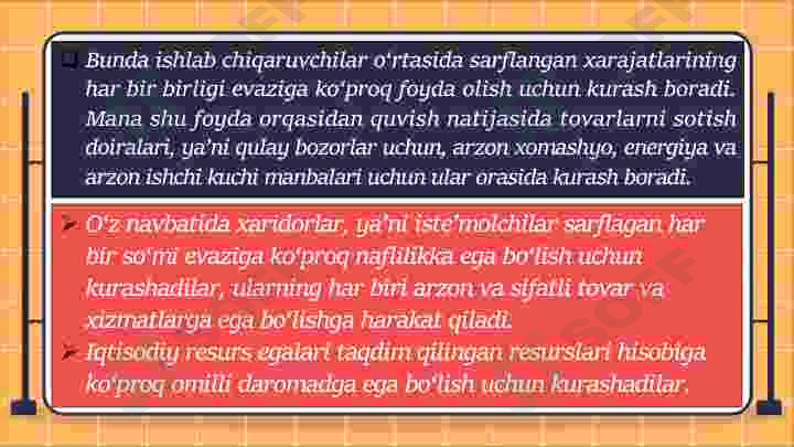 Raqobat - bozor iqtisodiyotining harakatlantiruvchi kuchi sifatida 7