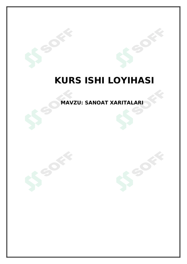 Sanoat xaritalari 1